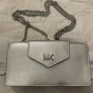 Michael Kors silver cross bodies